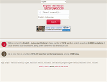 Tablet Screenshot of englishindonesiandictionary.com